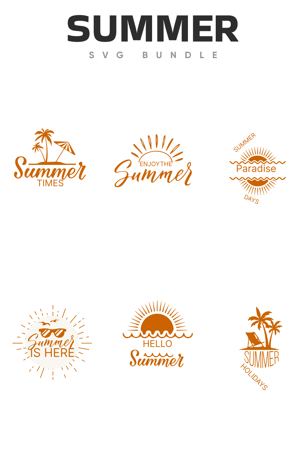 Summer lettering for cool holidays.