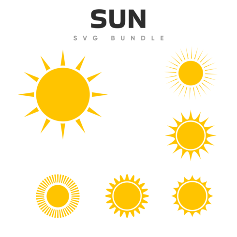 Sun svg bundle.