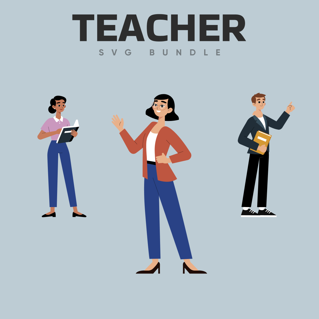 Teacher svg bundle.