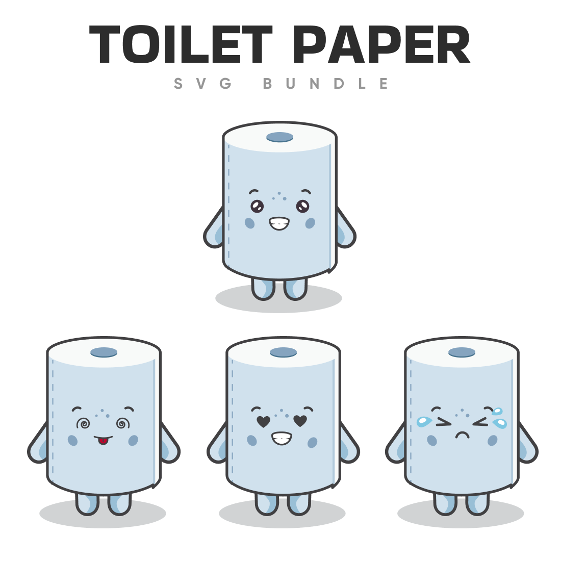 Toilet paper svg bundle.