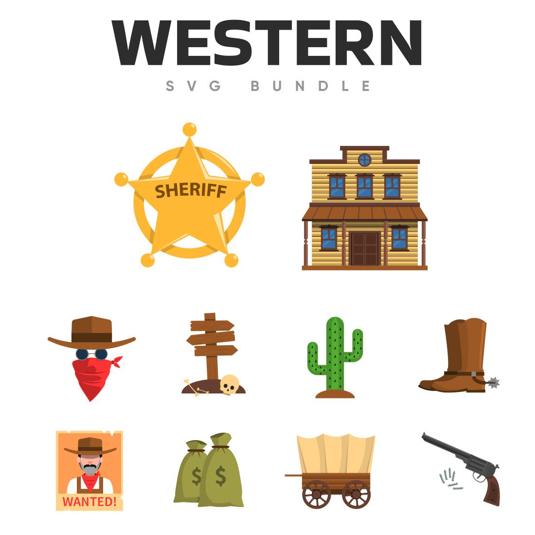 Western svg bundle.