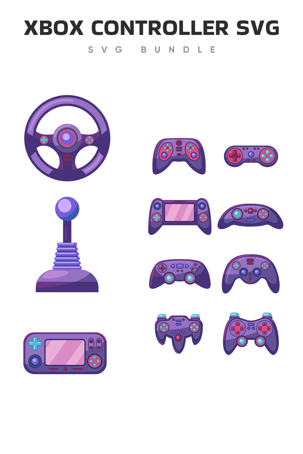 Purple xbox items for the full composition.