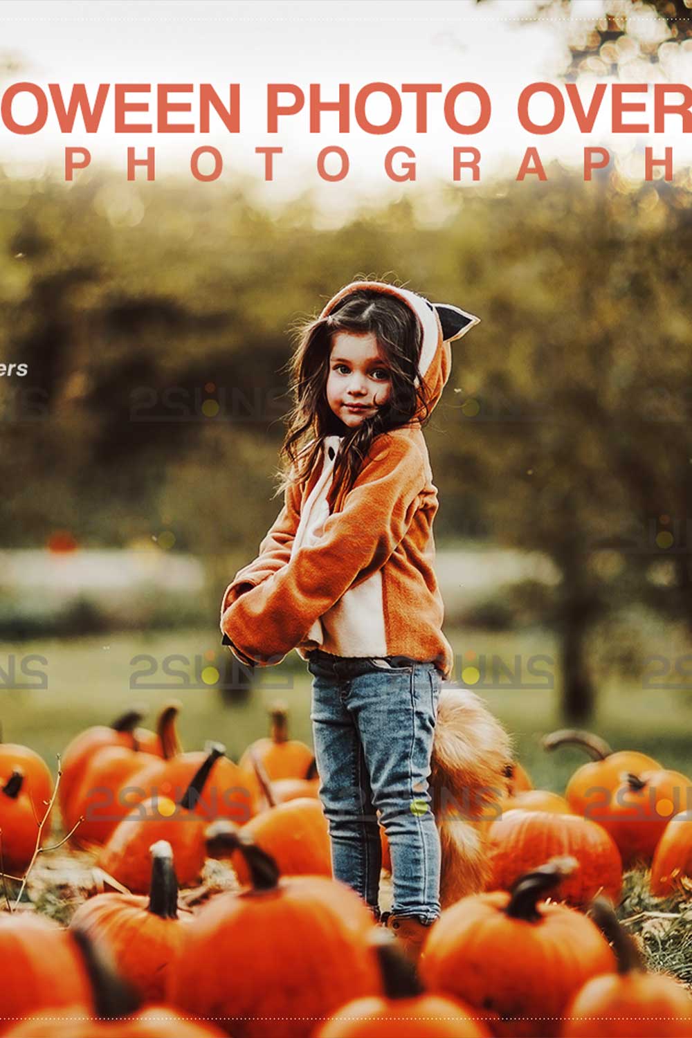 Halloween Ghost Photoshop Overlays pumpkin.