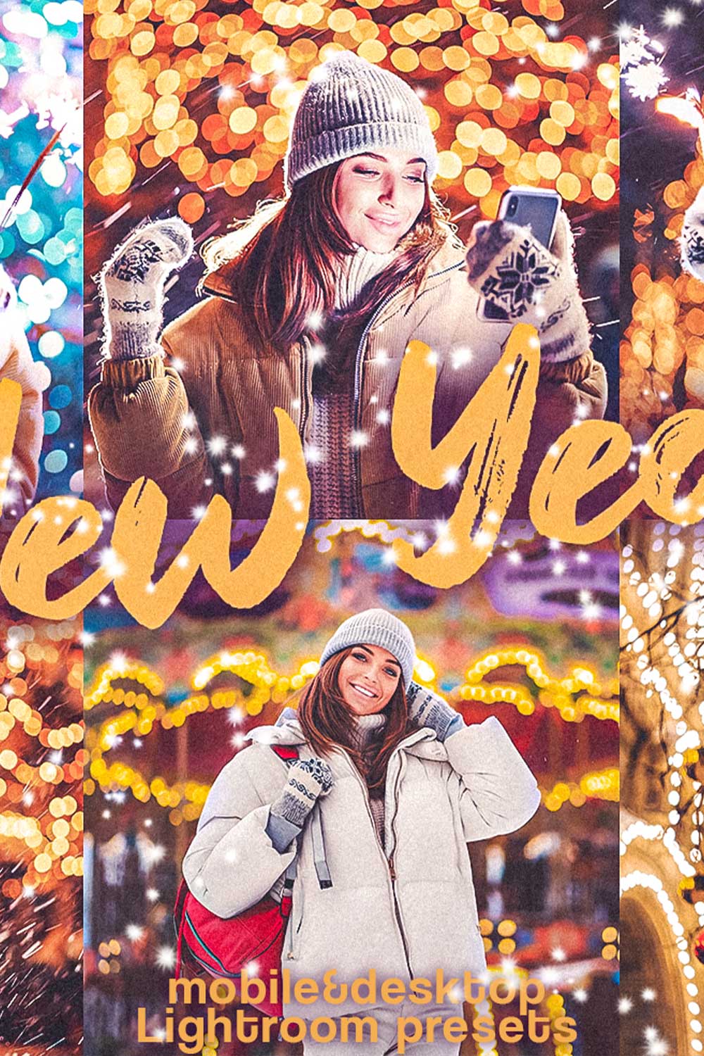 New Year And Christmas Winter Lightroom Presets Pinterest Image.