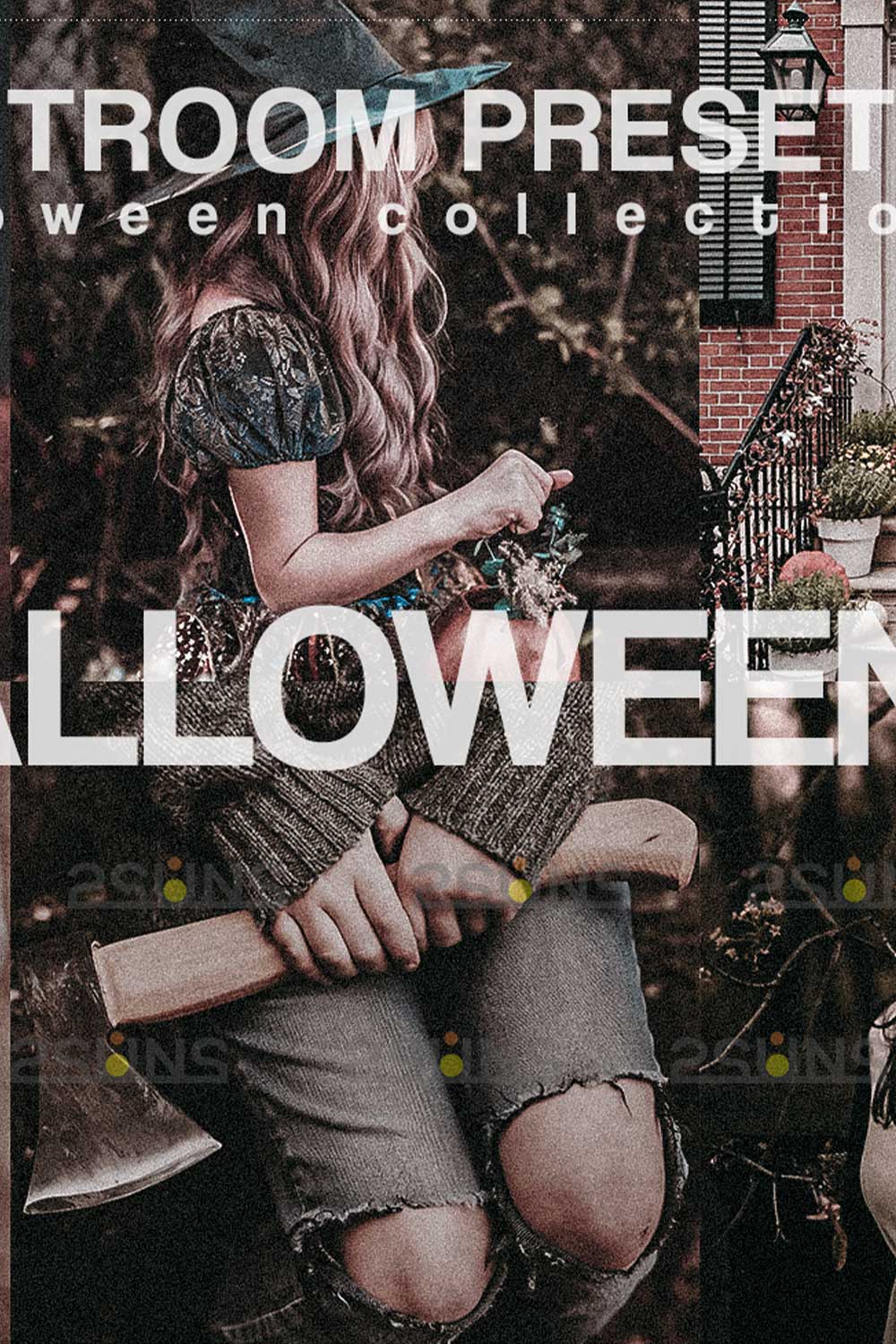 Rustic Halloween Warm Film Lightroom Presets Pinterest Image.