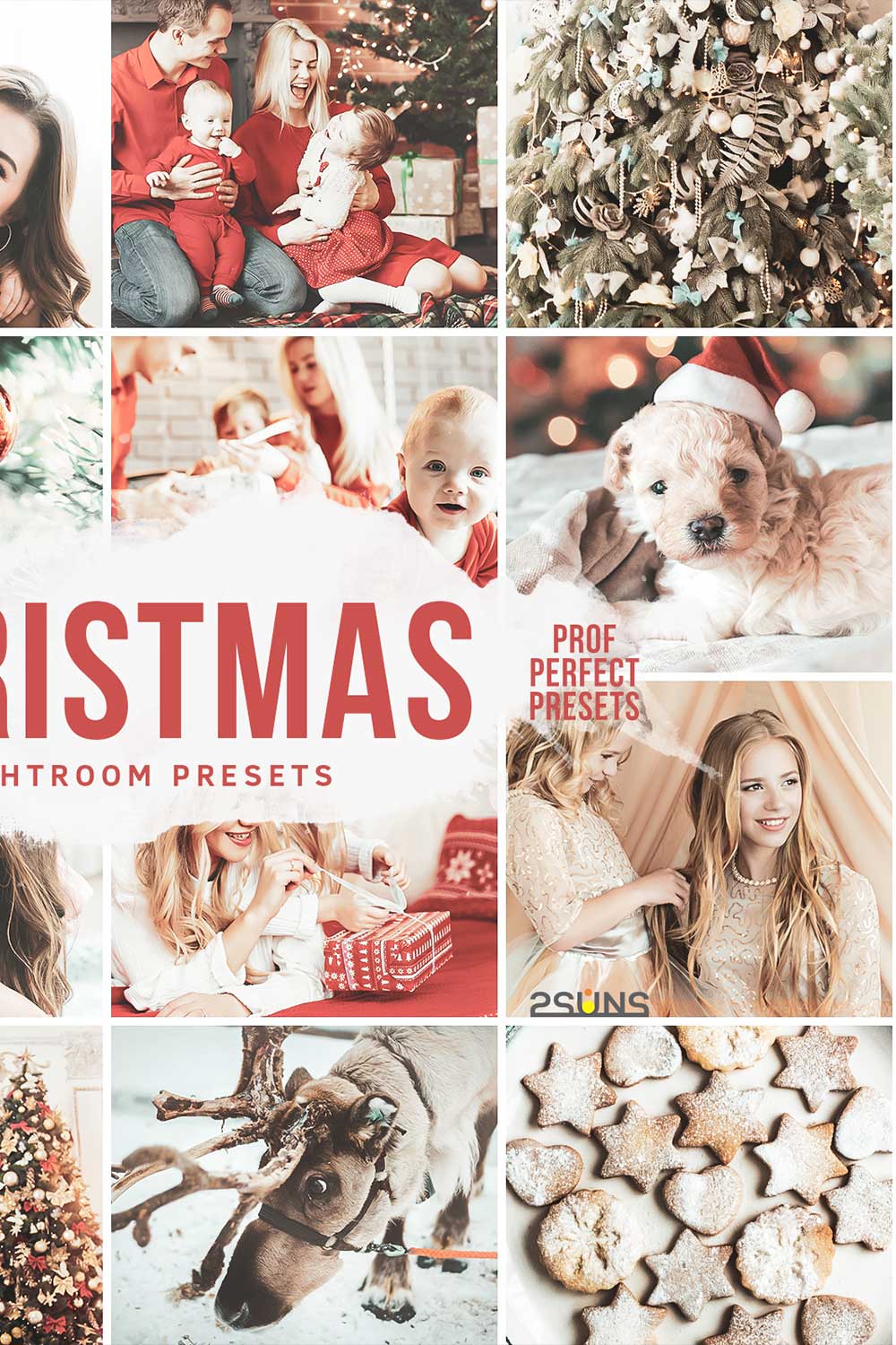 Winter Christmas Bright Lightroom Presets Pinterest Image.