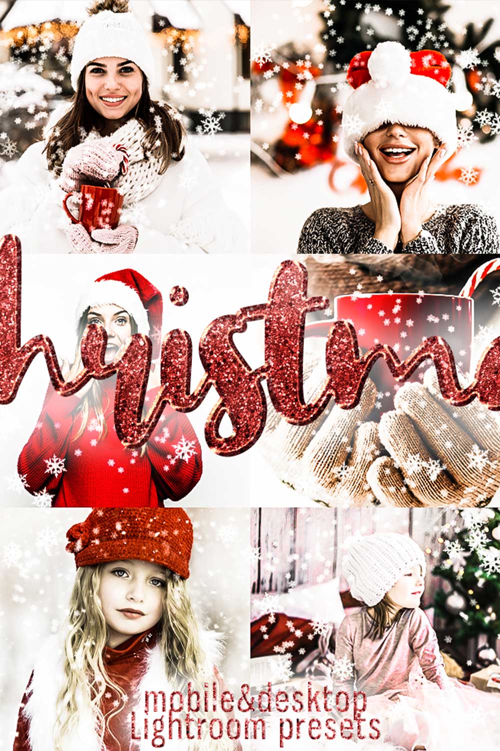 Bright Winter Christmas Lightroom Presets Pinterest Image.