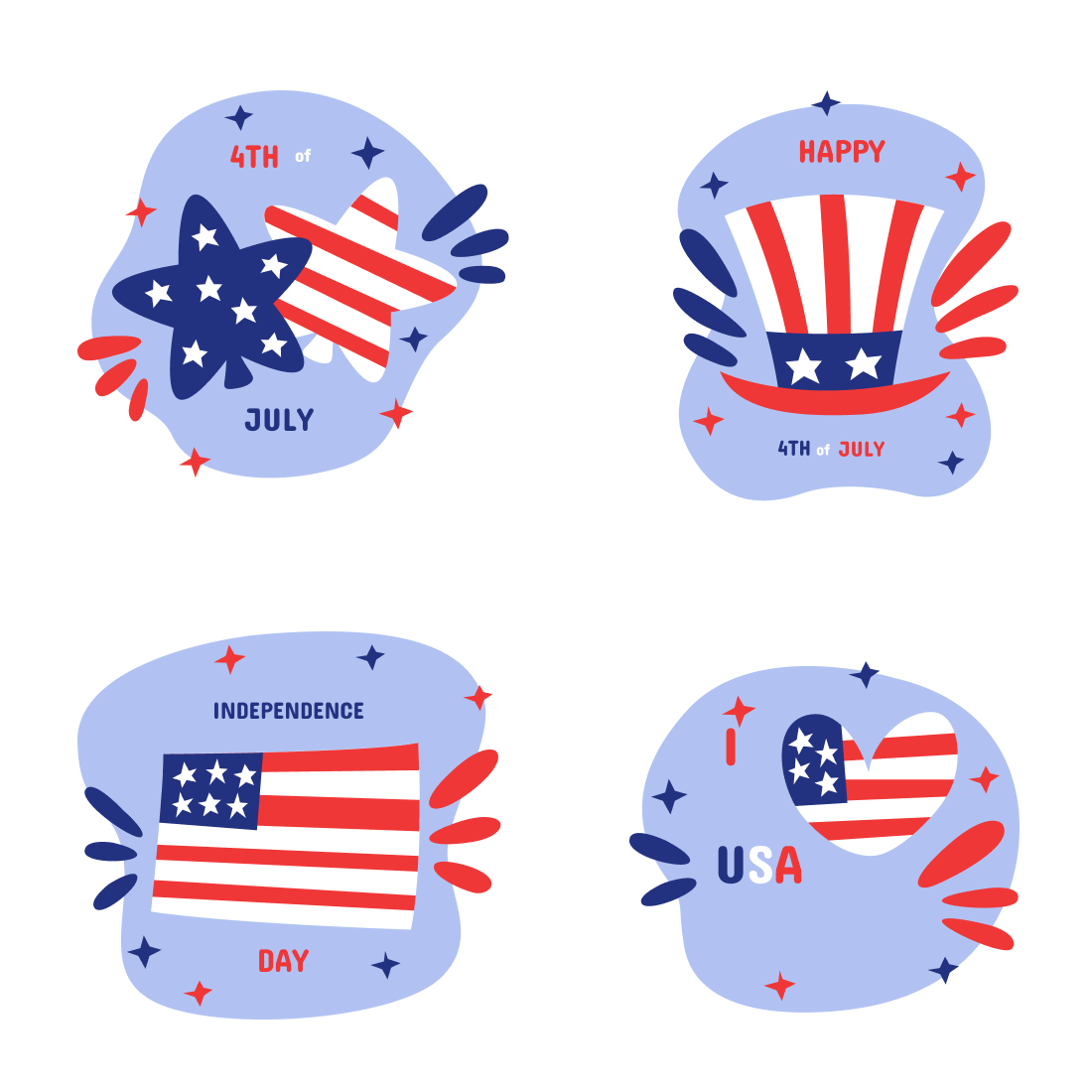 4th of july svg cover.