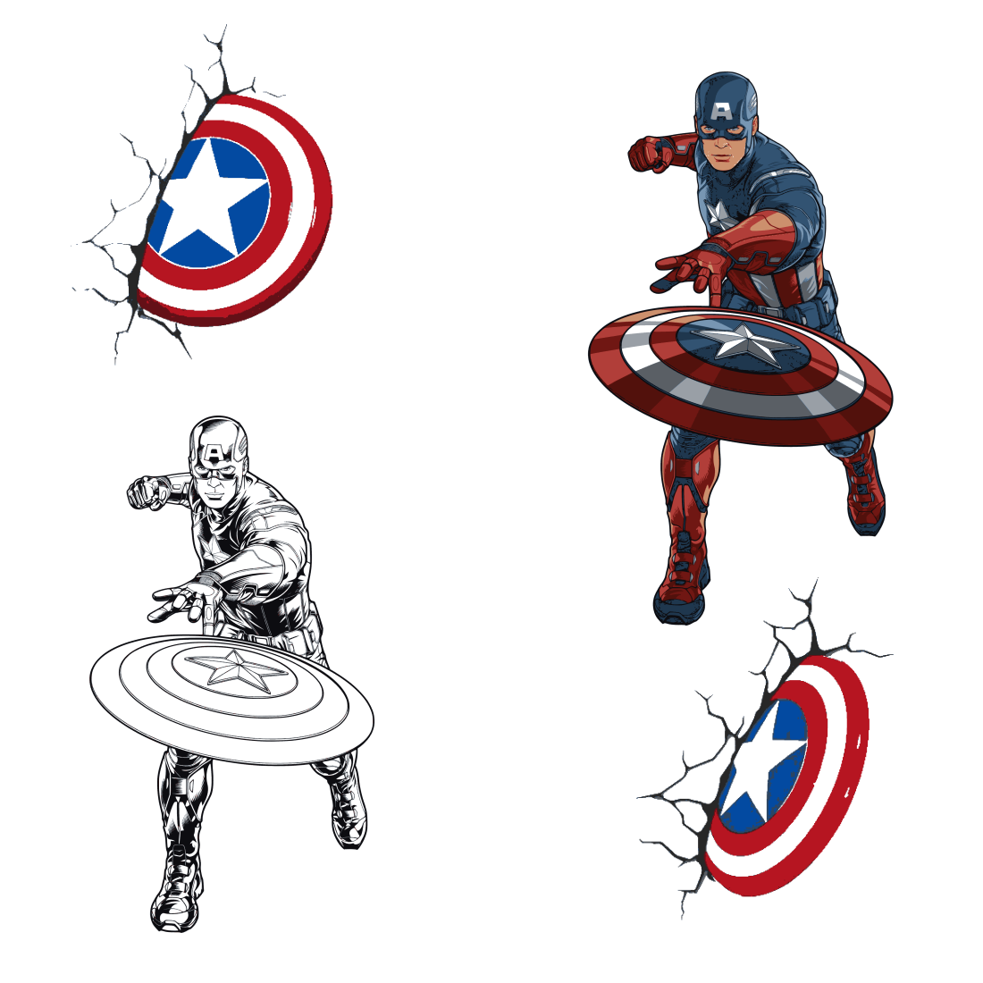 Captain America SVG_1 cover.
