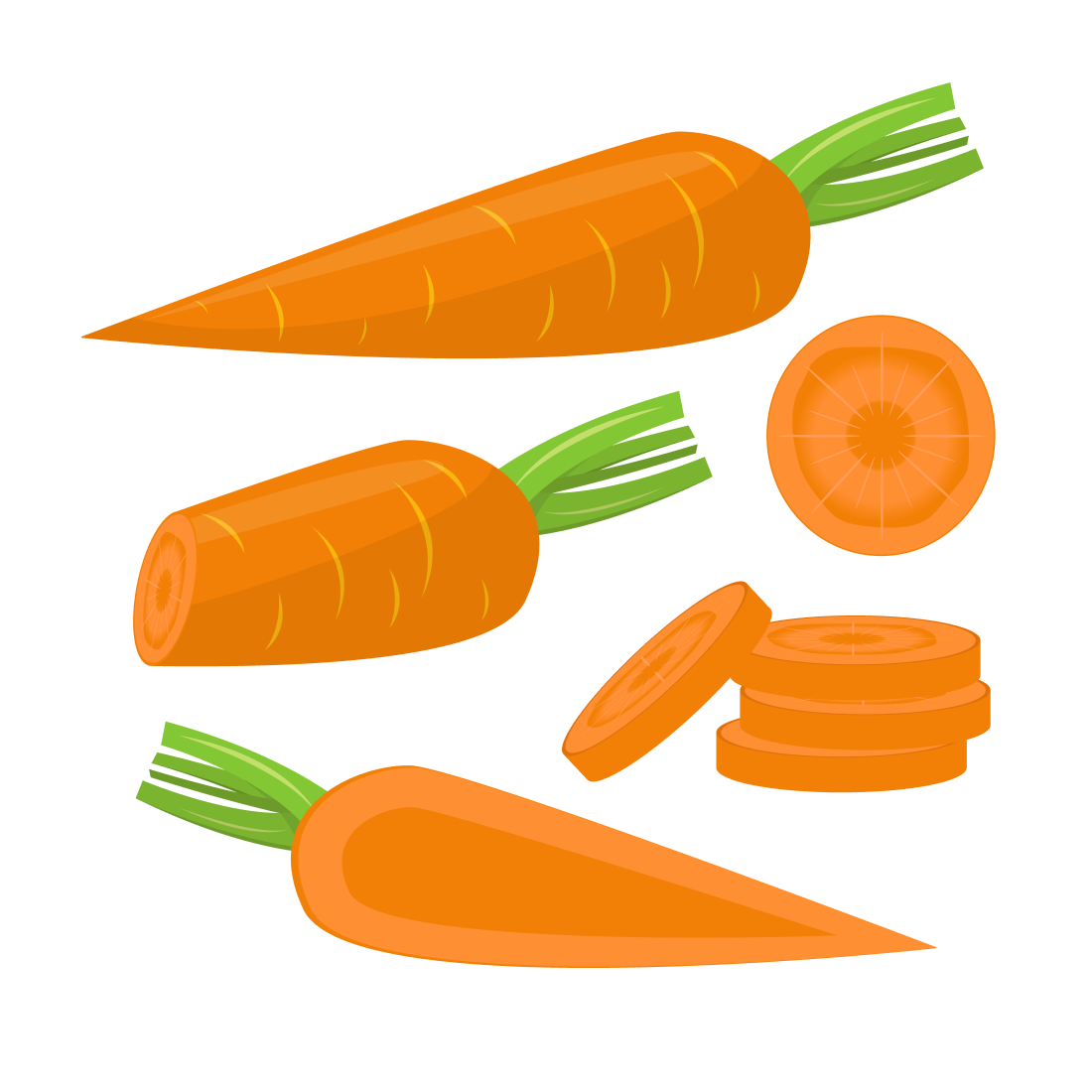 Carrot svg bundle cover.