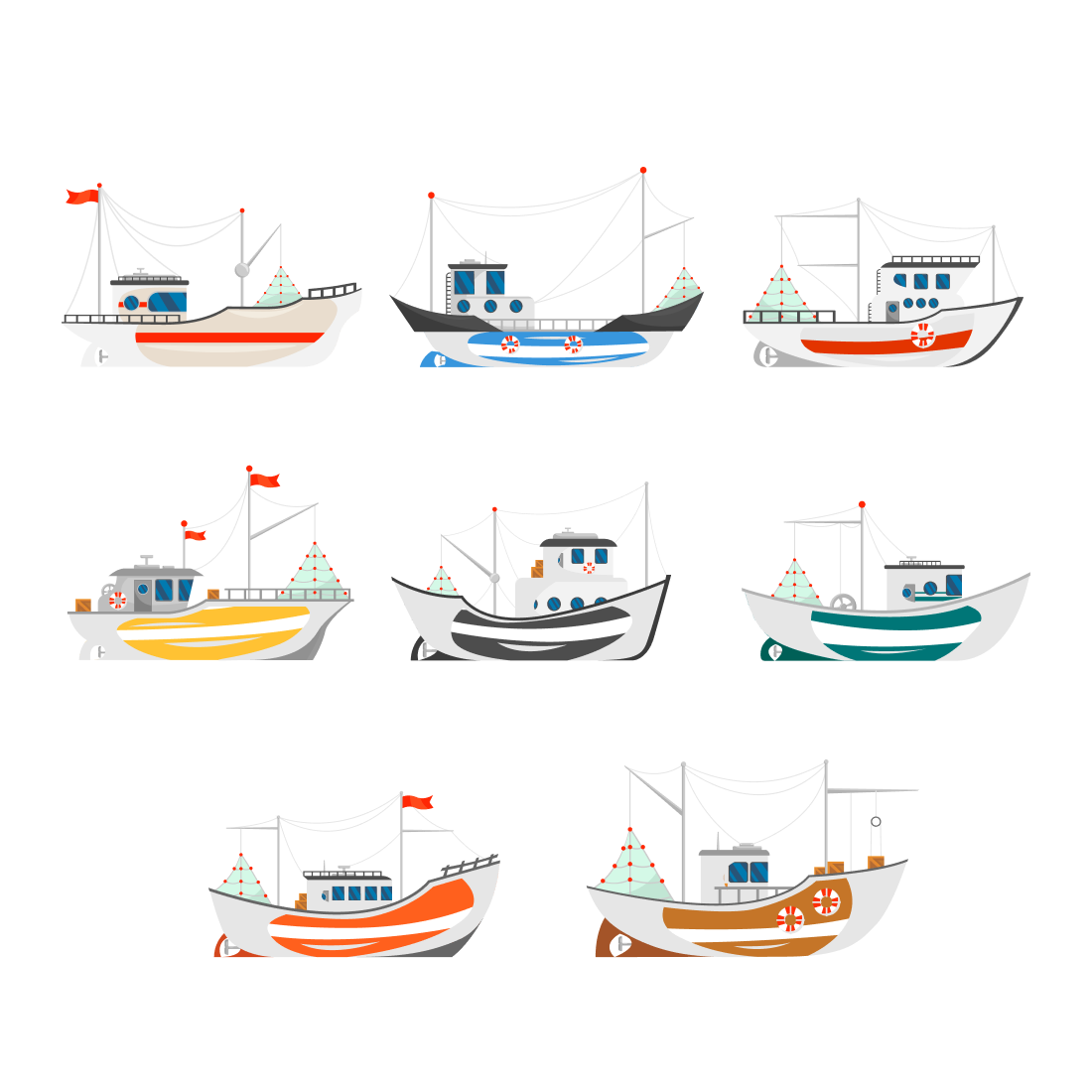 fishing boat svg cover.
