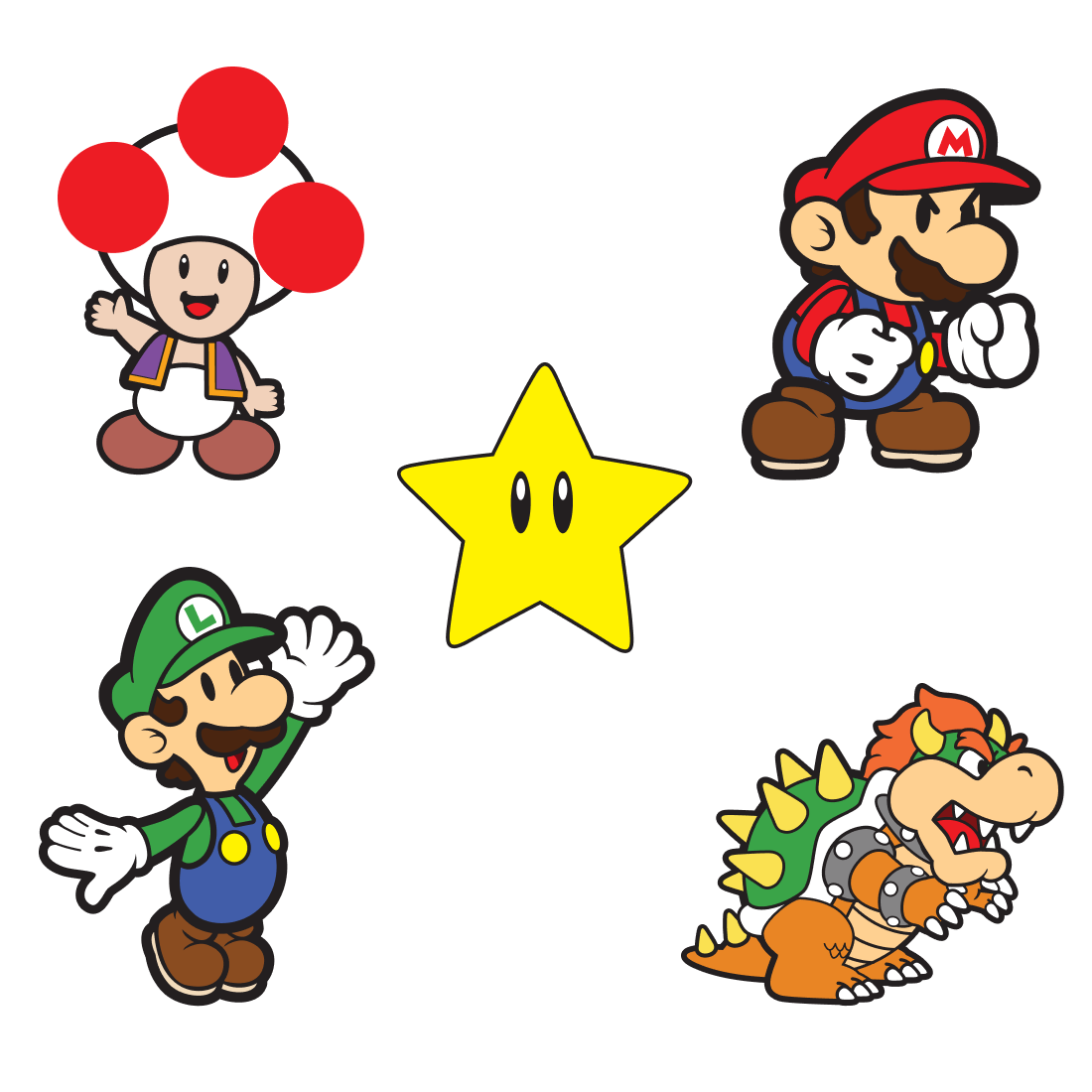 Mario svg bundle cover.