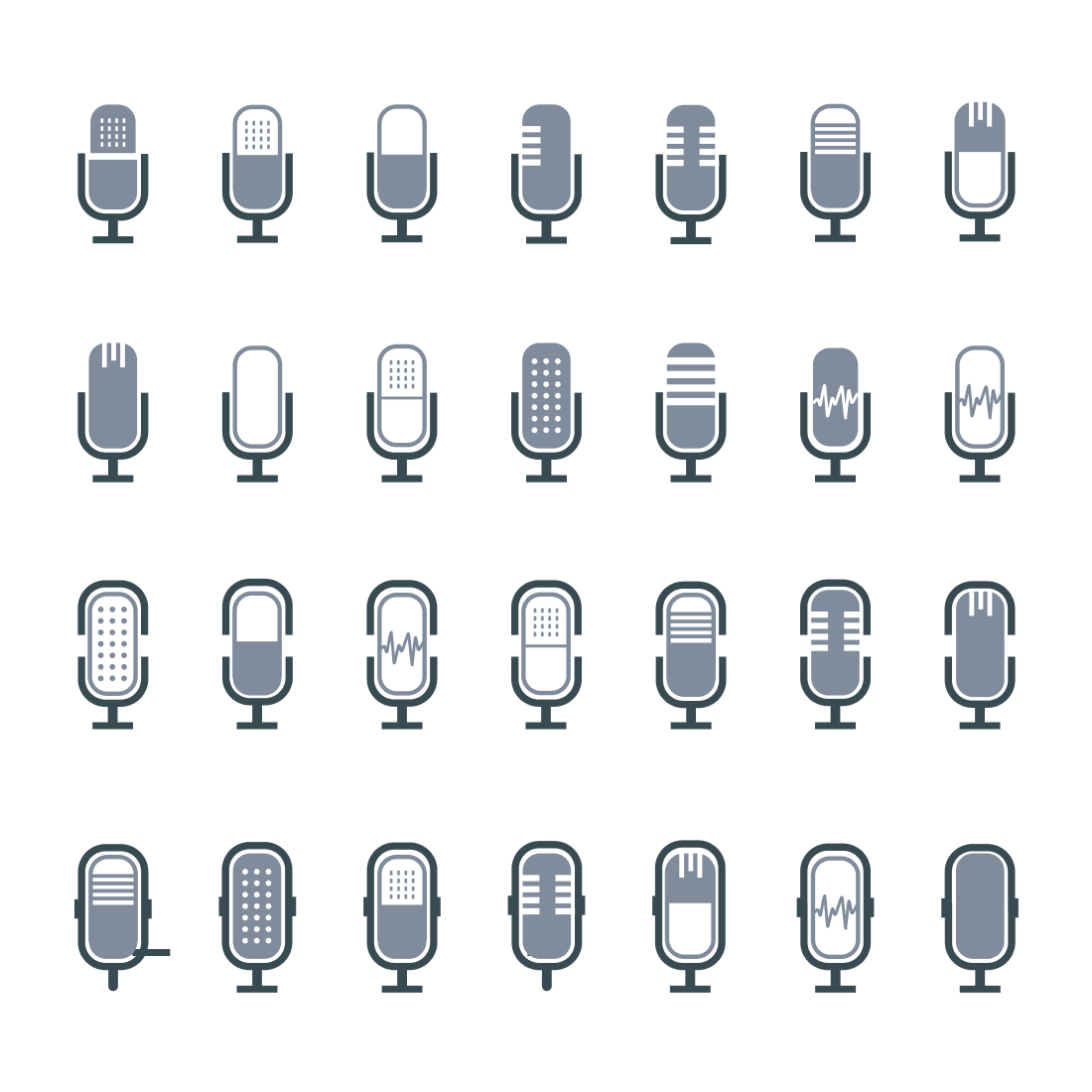 Microphone svg bundle cover.