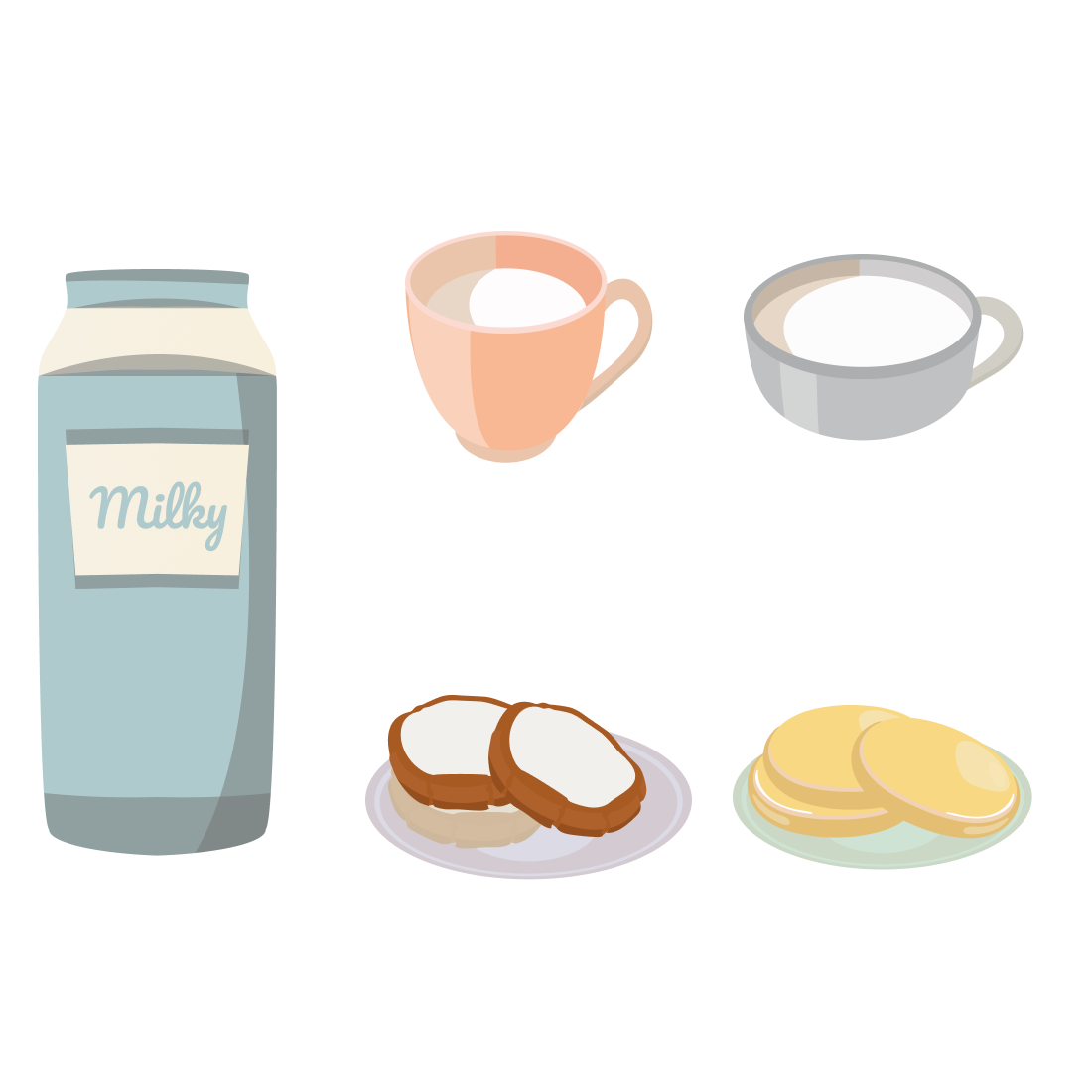 milk and cookie svg cover.