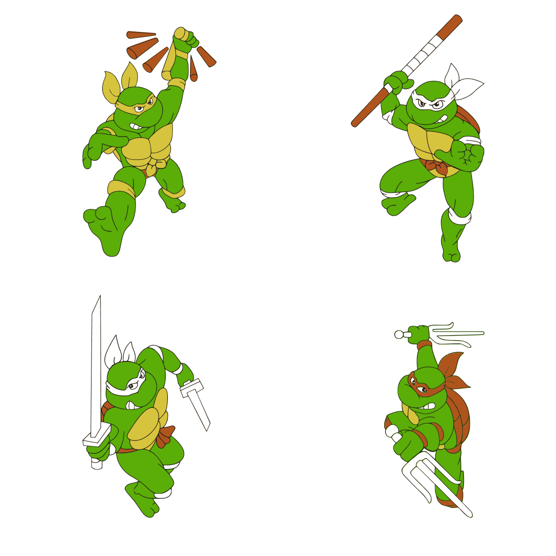 4 Ninja Turtle SVG Designs – MasterBundles