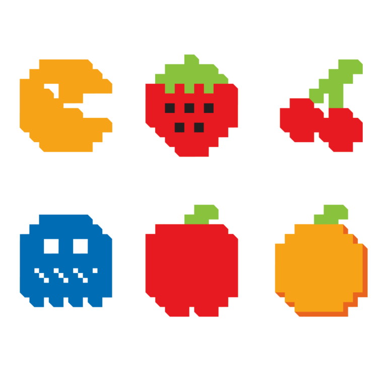Pacman Fruit SVG Designs MasterBundles