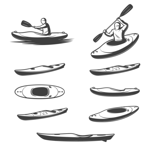 Silhouette Kayak SVG Designs – MasterBundles