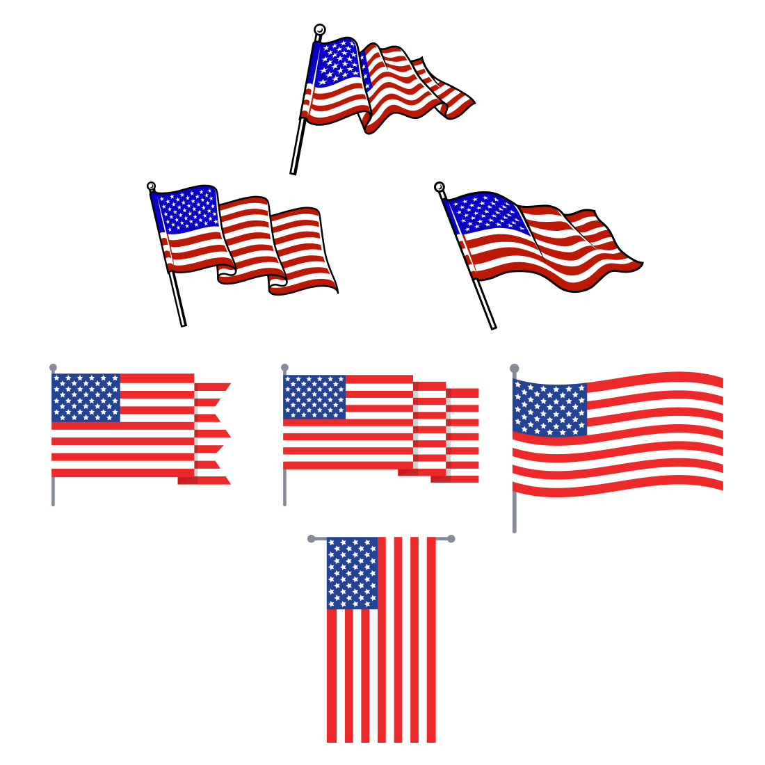 American flag svg cover.