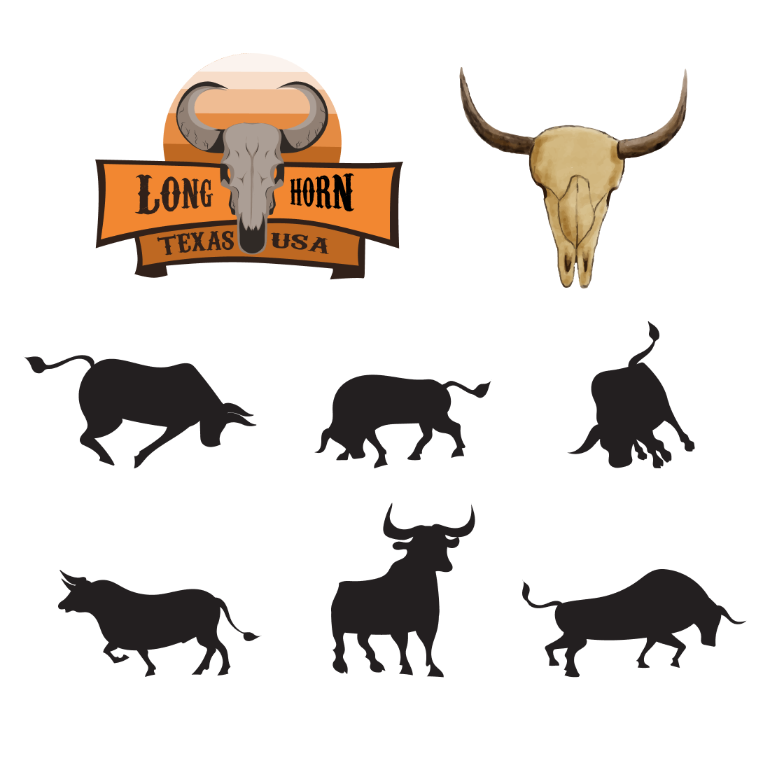 texas longhorns logo vector