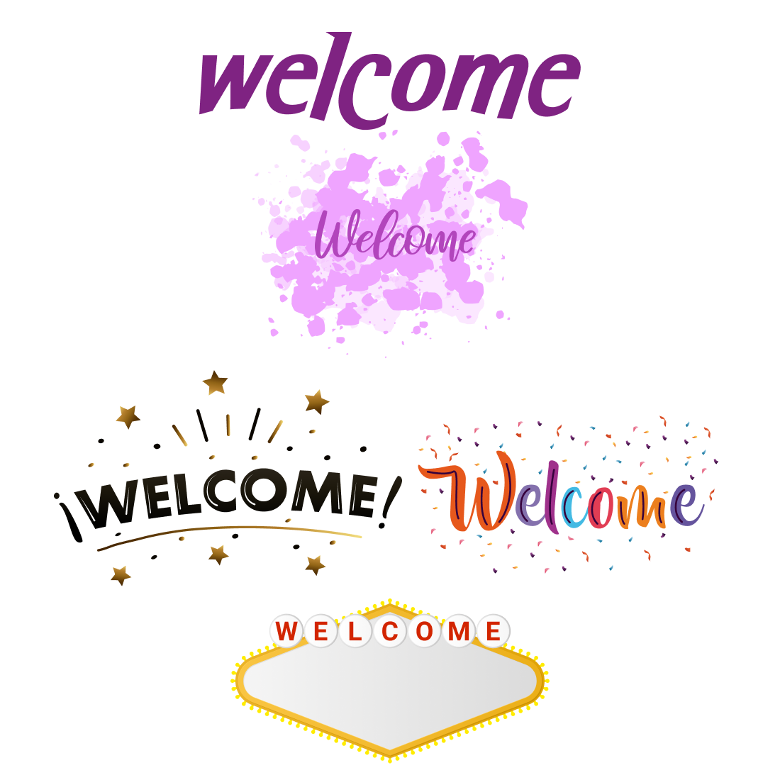 Welcome svg bundle cover.
