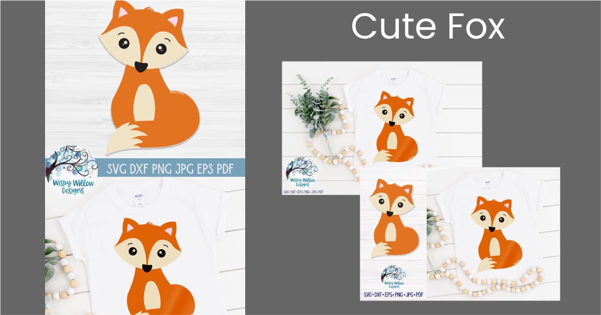 Cute Fox SVG | Layered Fox SVG Cut File – MasterBundles