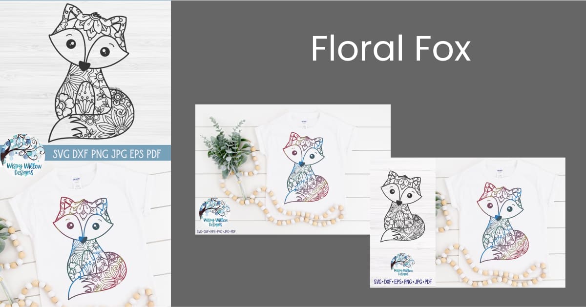 Floral Fox Svg Fox Mandala Svg Cut File Masterbundles 