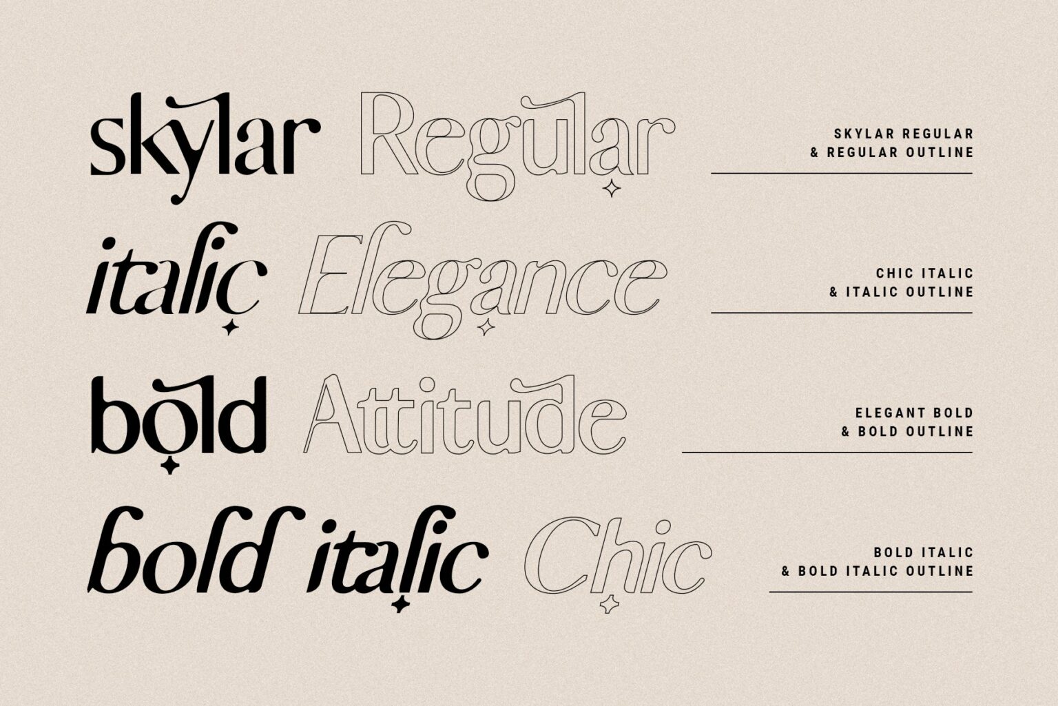 Skylar - Ligature Sans Font Family – MasterBundles