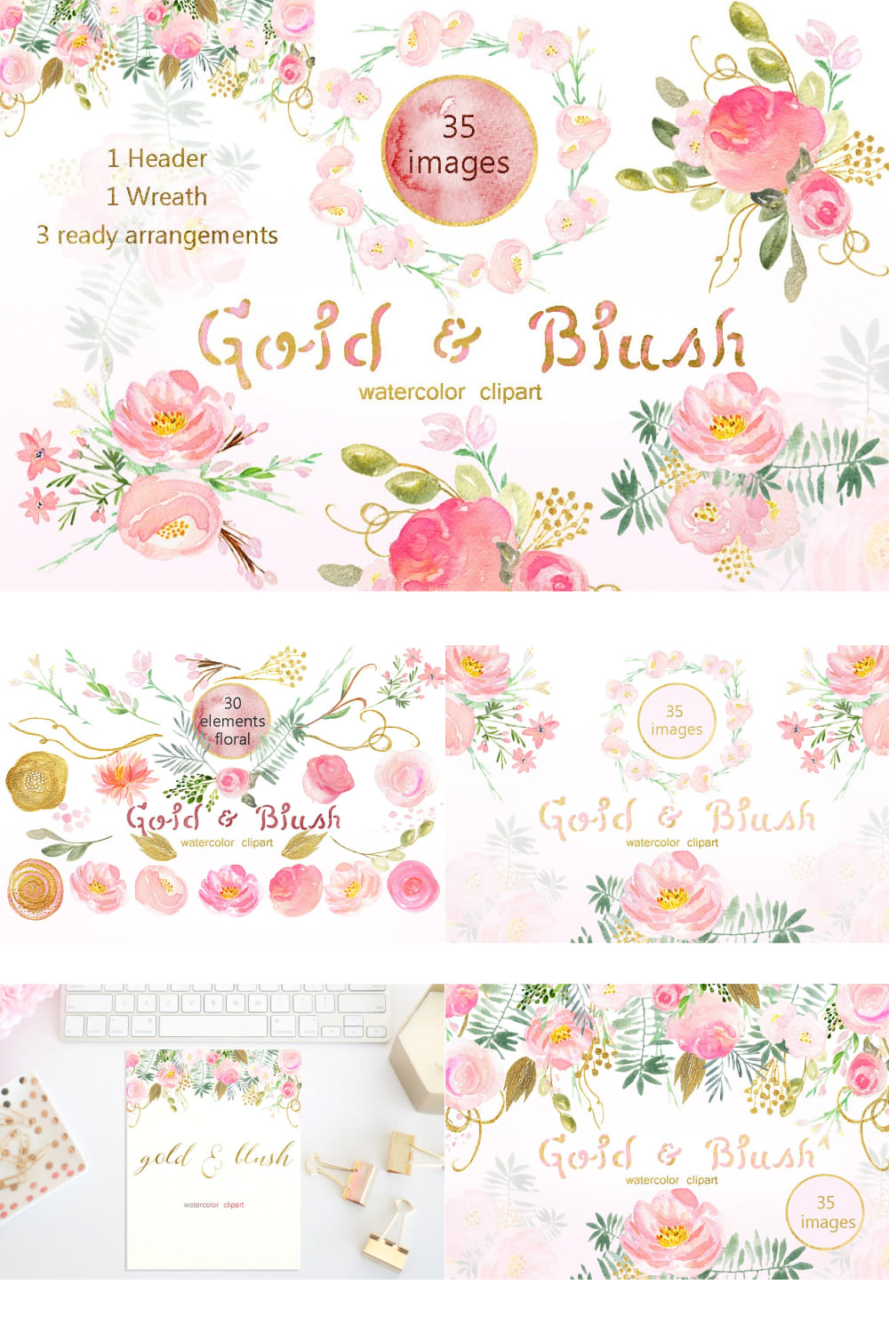 04 gold blush watercolor flowers 1000 1500