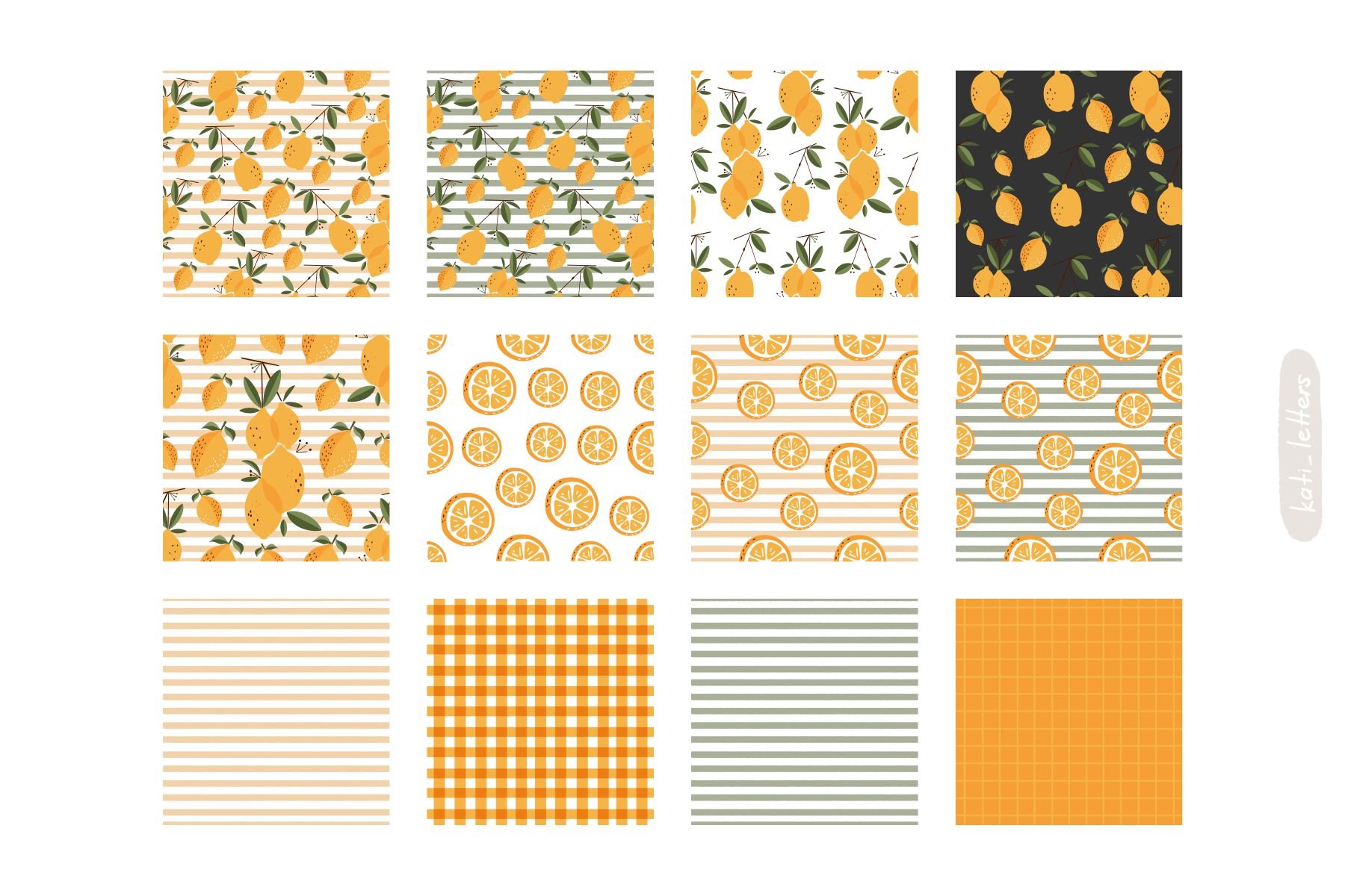 Some options of the lemon patterns.