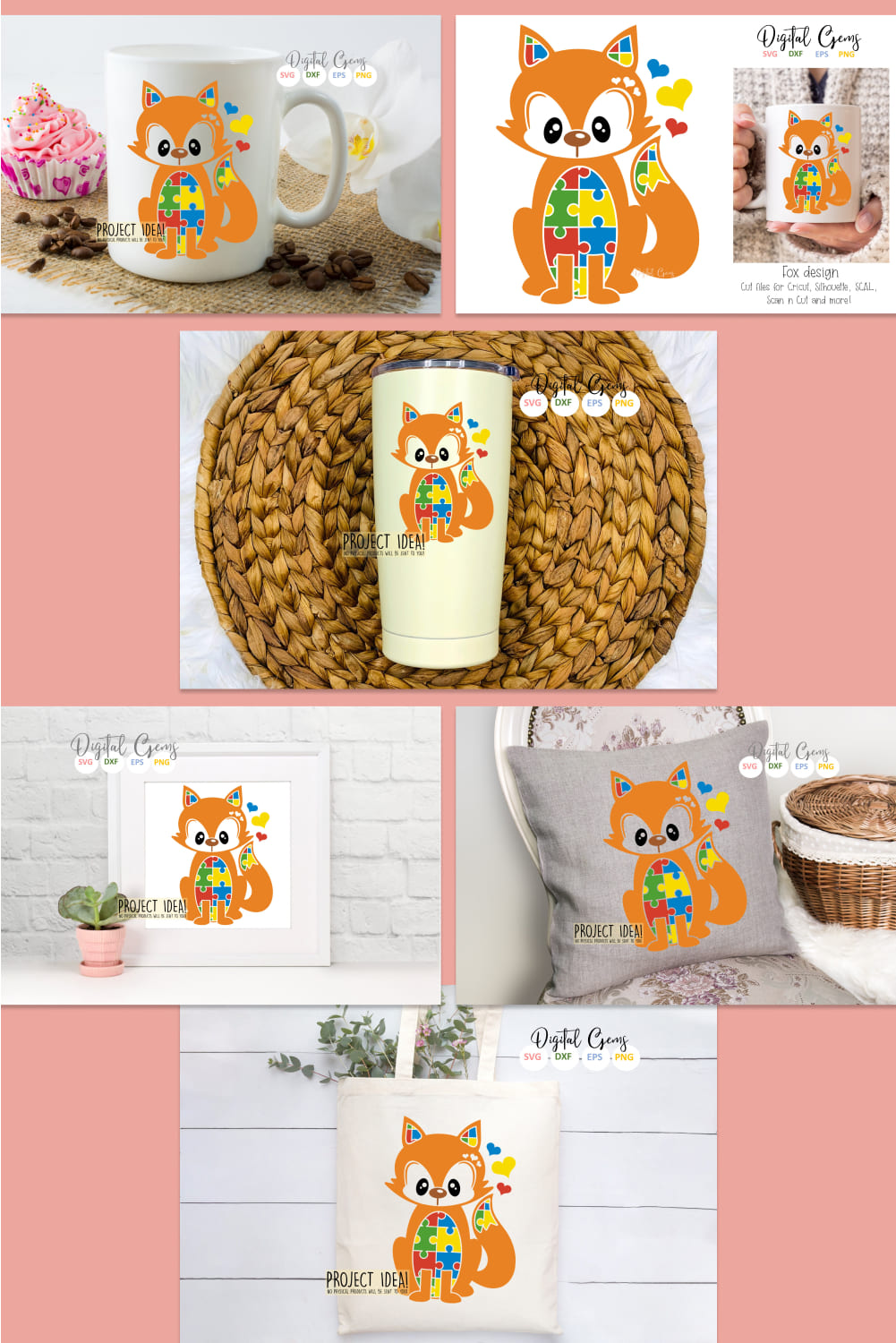 This listing is for a Fox design as shown in the images.