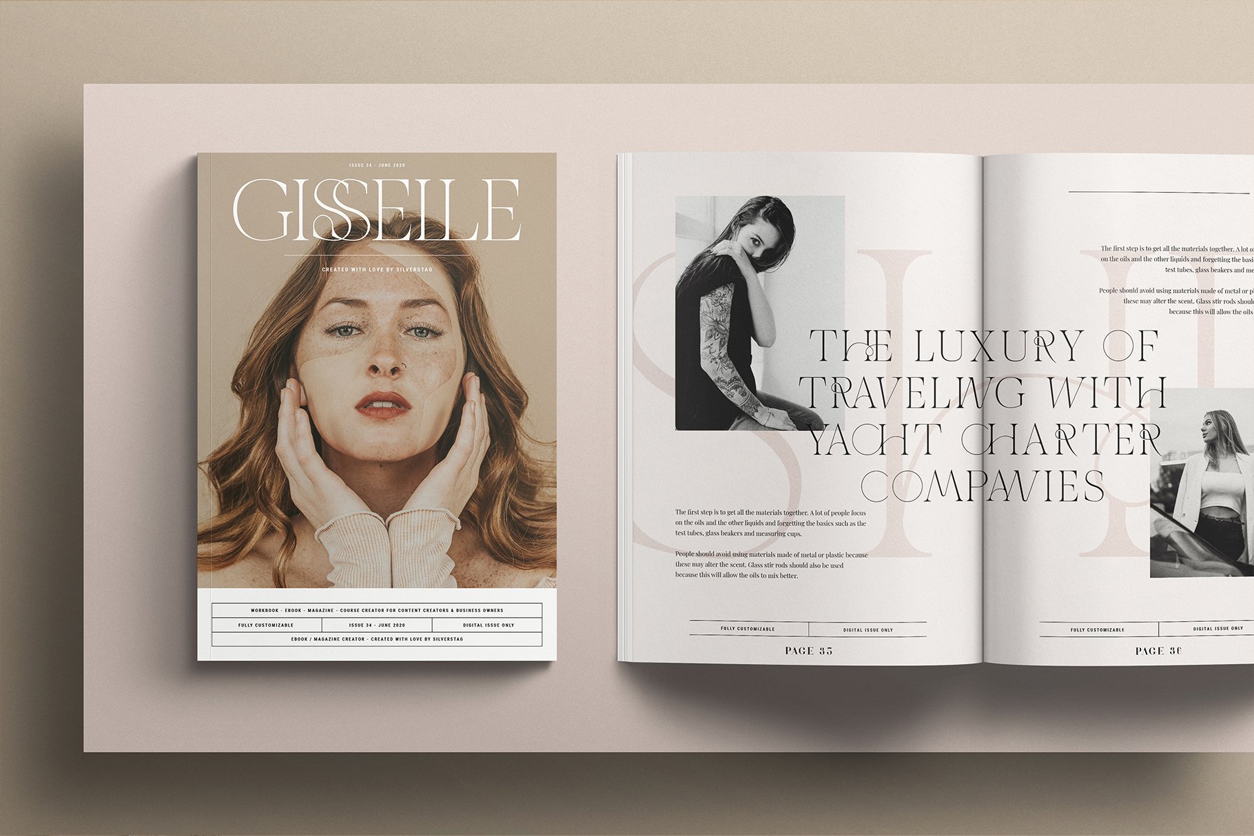 Cool font for fashion magazines.