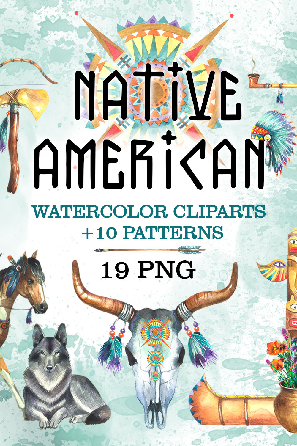 Native American Watercolor Clipart pinterest.