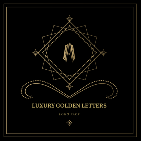 Luxury Golden Letters Logo Pack cover image.