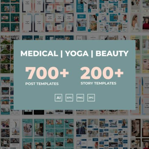 Social Media Bundle Template For Medical & Beauty Cover Image.