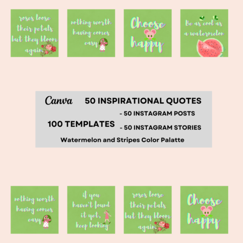 Inspirational Quote Instagram Post Canva cover image.