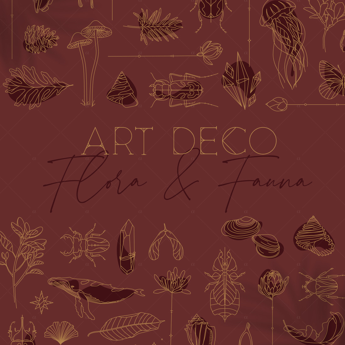 Art Deco Flora & Fauna cover image.