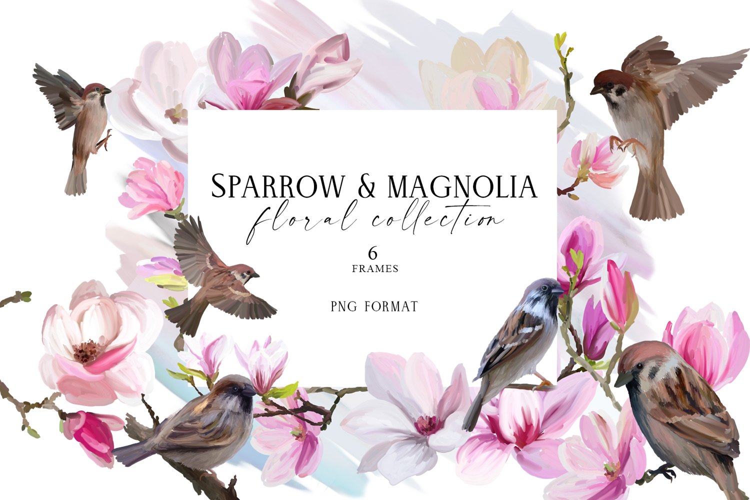 Cover image of Sparrow and magnolia bundle.