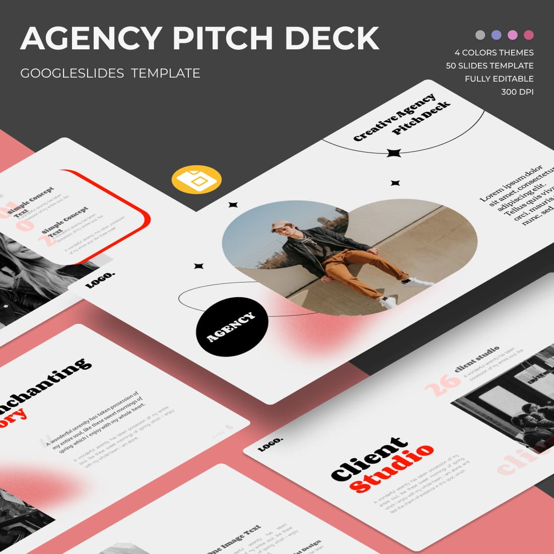 Agency Pitch Deck Google Slides Theme.