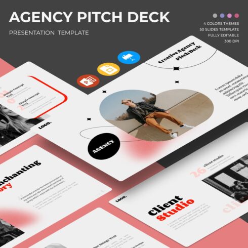Agency Pitch Deck Presentation Template.
