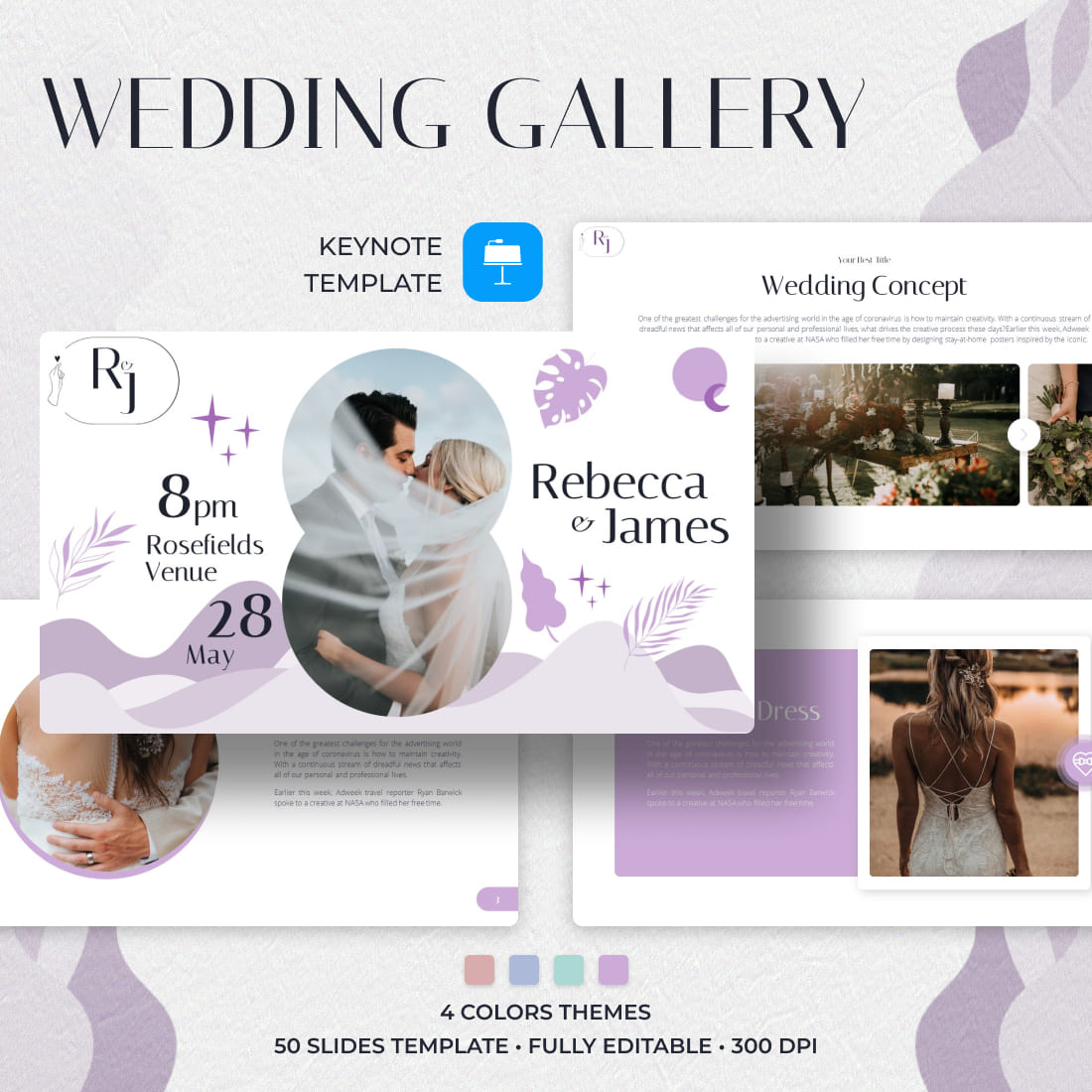 Wedding Gallery Keynote Template.