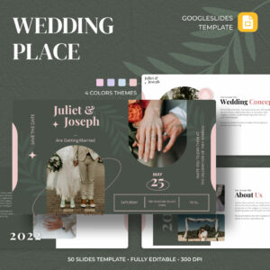 Wedding Place Google Slides Theme.