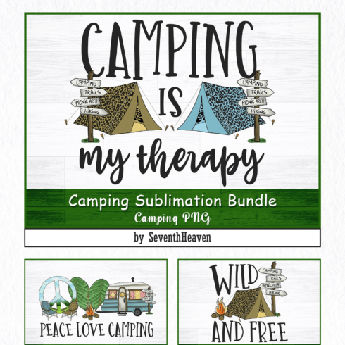 Camping sublimation bundle camping - main image preview.