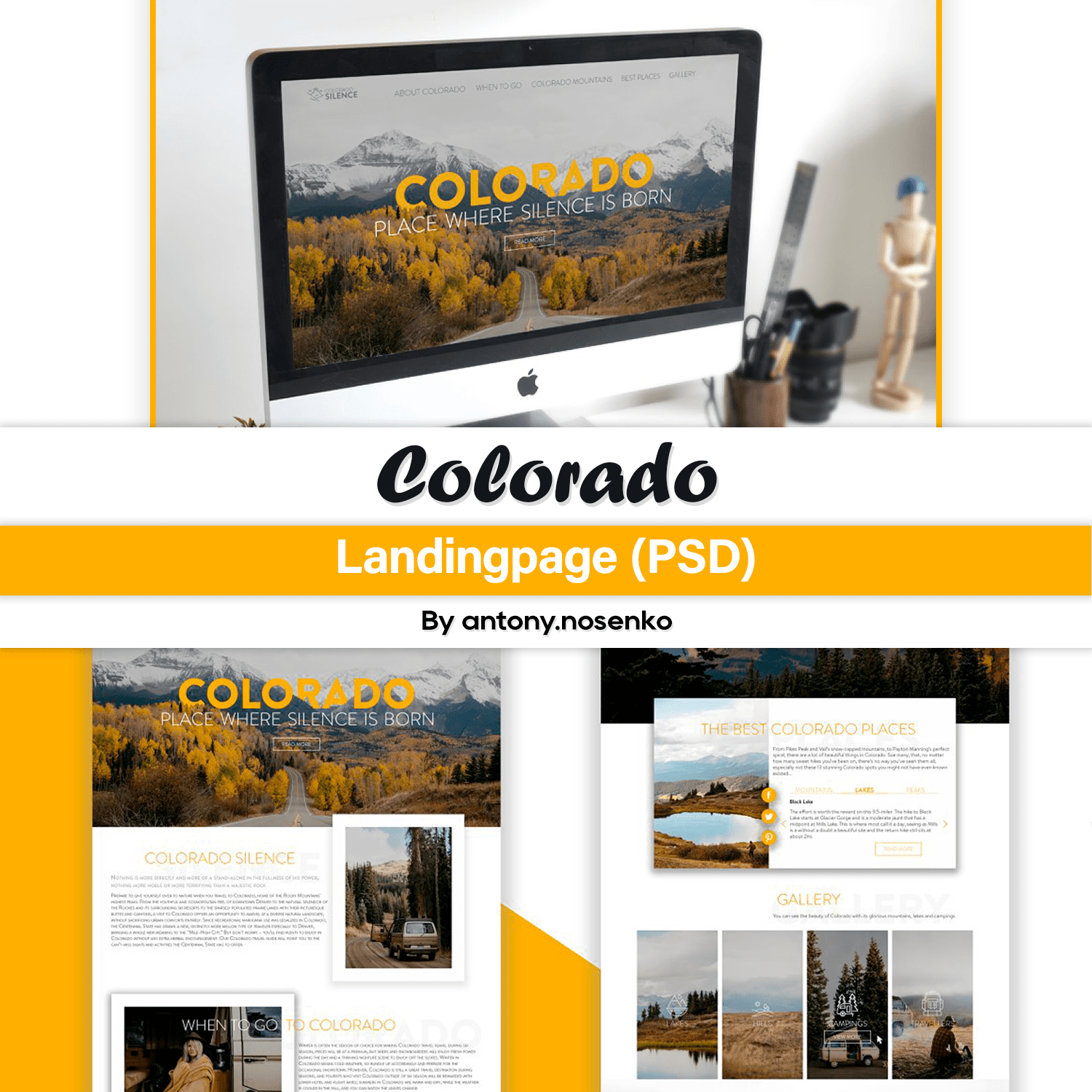 Colorado Landingpage (PSD) cover.