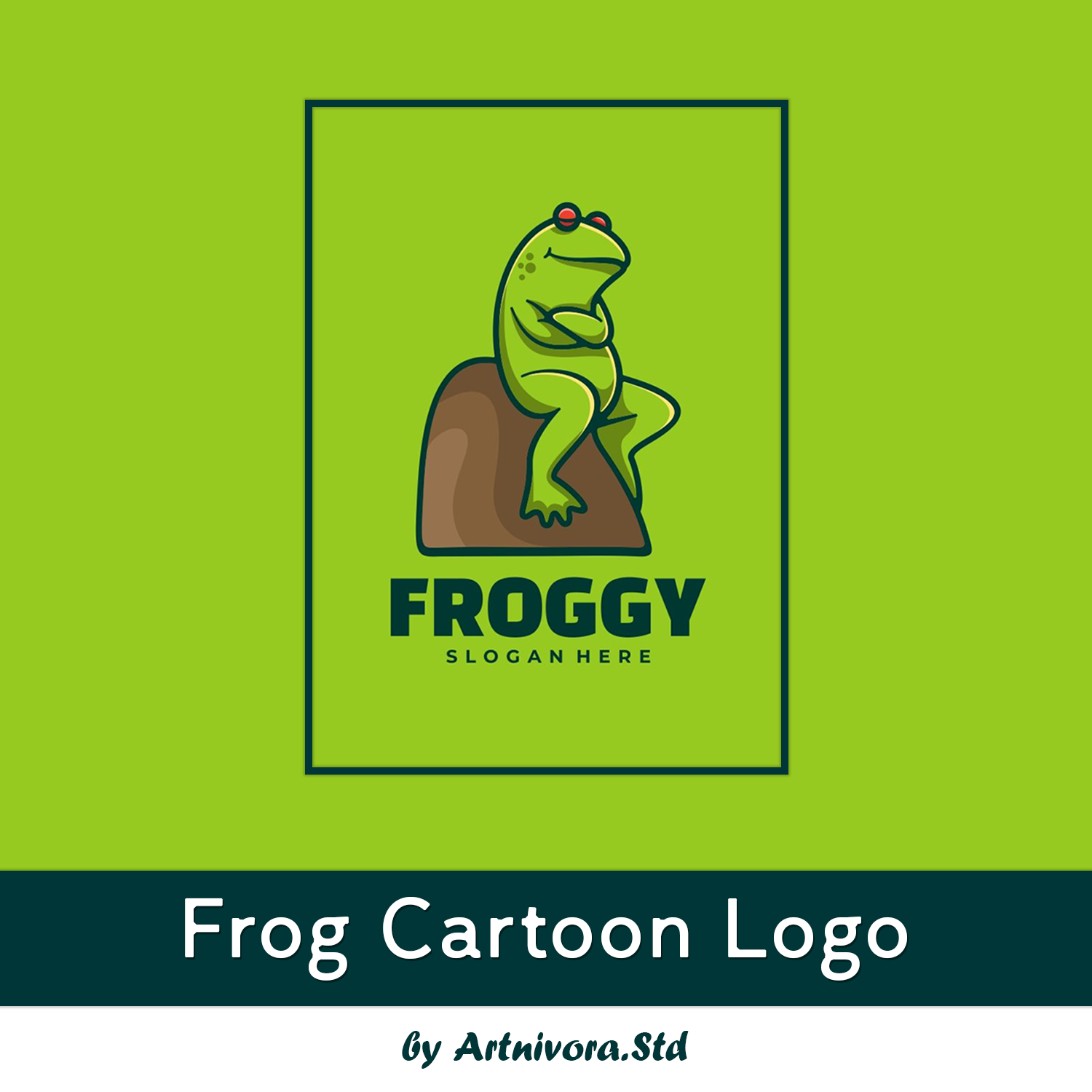Frog Cartoon Logo cover.