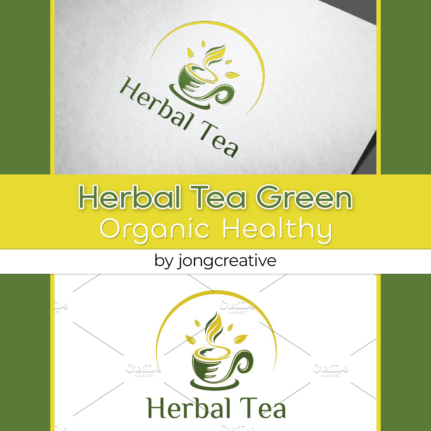 Herbal Tea Green Organic Healthy cover.
