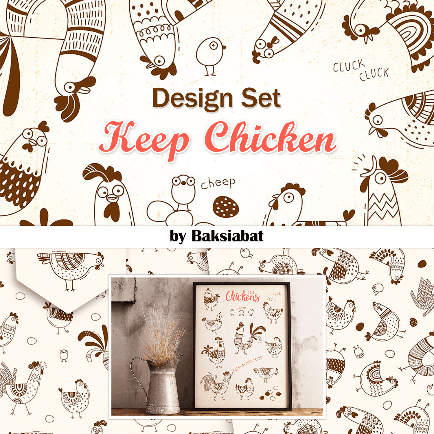 Keep Chicken - Design Set cover.