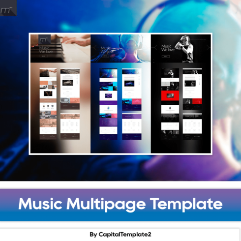 Music Multipage Template.