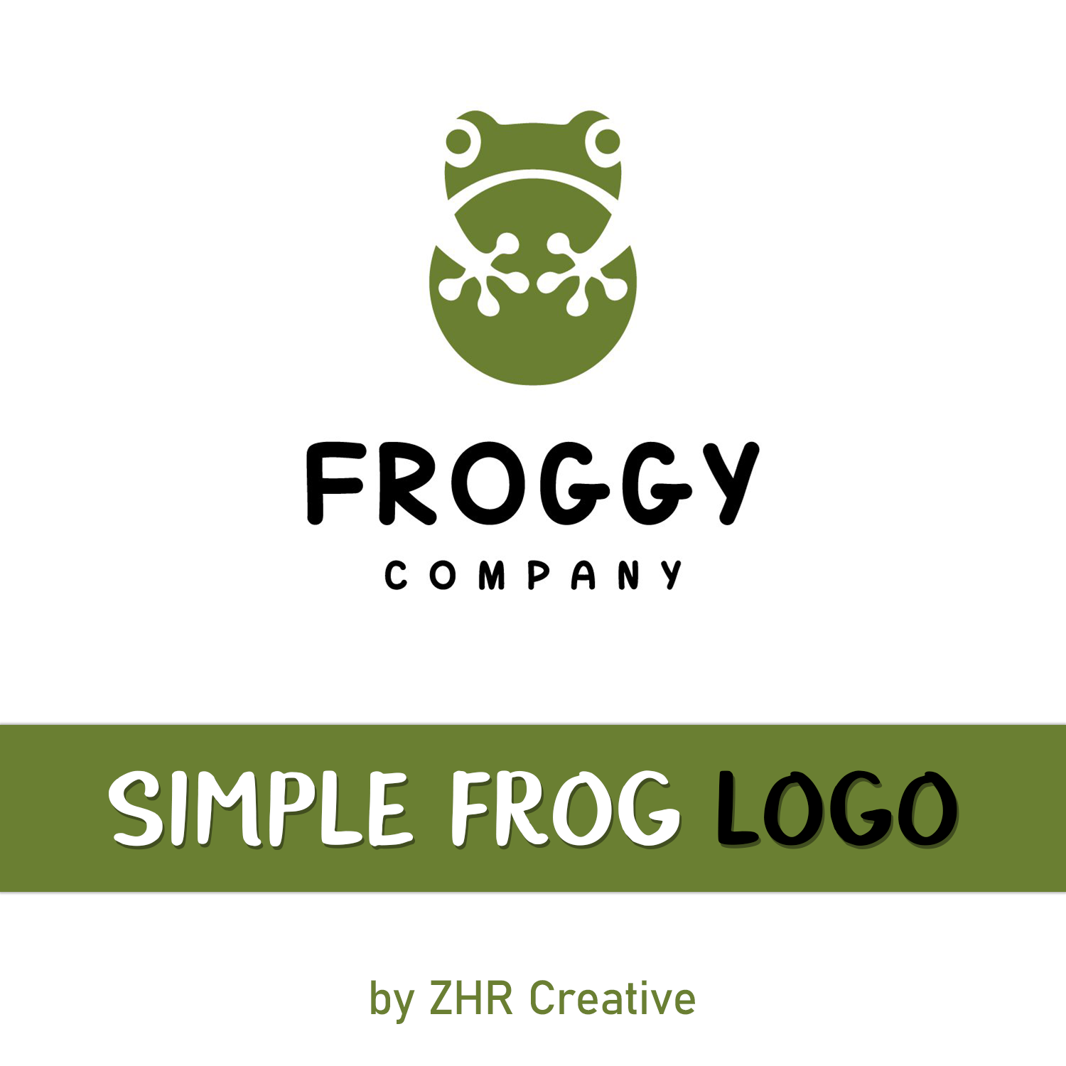 simple frog logo cover.