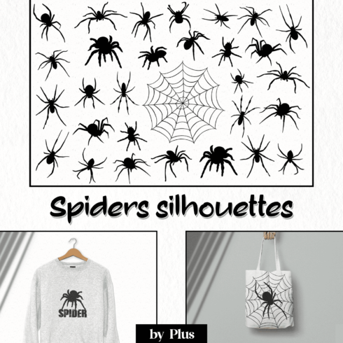Spiders silhouettes.