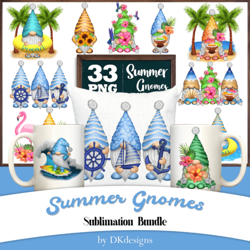 Summer Gnomes Sublimation Bundle created by DKdesigns.
